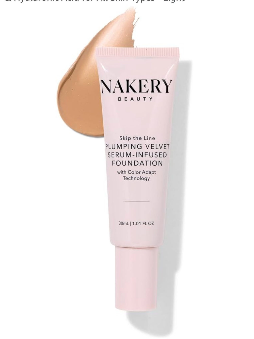 Plumping Velvet Serum-Infused Foundation - Pink (Light) -NIB